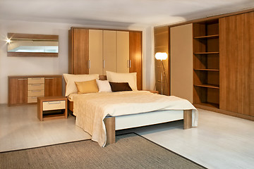 Image showing Wooden bedroom 2