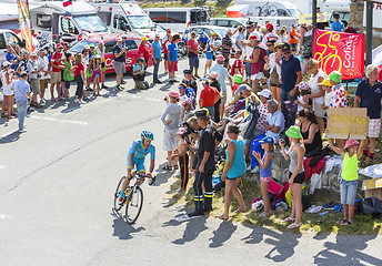 Image showing The Cyclist Lieuwe Westra  on Col du Glandon - Tour de France 20