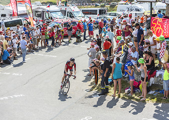 Image showing The Cyclist Michael Schar on Col du Glandon - Tour de France 201