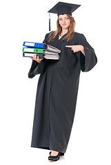 Image showing Graduate girl student
