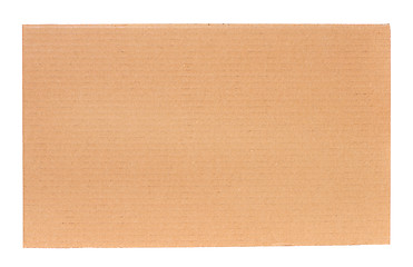 Image showing Piece of corrugated cardboard