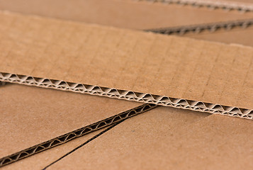 Image showing Corrugated cardboard background