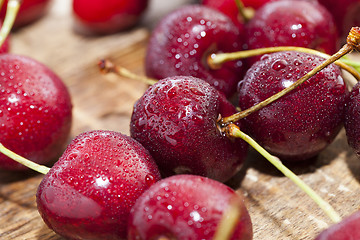 Image showing red ripe cherry