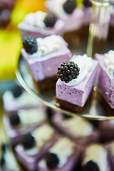 Image showing Cake buffet for a birthday party.