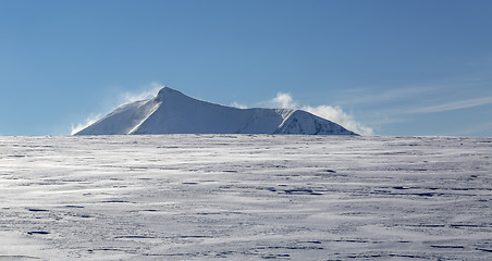 Image showing Moutnain Peak in Winter