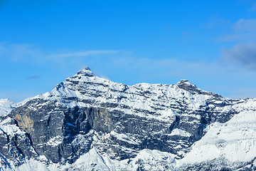 Image showing Pointe de Plate -The French Alps