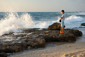 Image showing Mediterranean Coast Israel