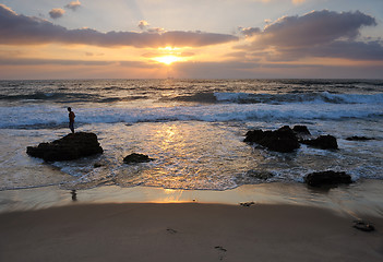 Image showing Mediterranean Coast Israel