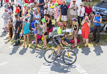 Image showing The Cyclist Reinardt Janse van Rensburg on Col du Glandon - Tour