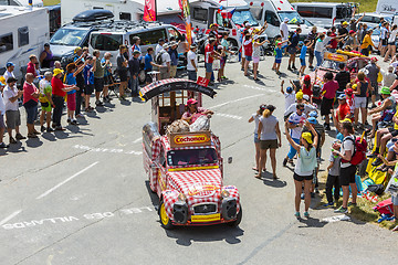 Image showing Cochonou Vehicle in Alps - Tour de France 2015