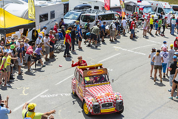 Image showing Cochonou Vehicle in Alps - Tour de France 2015