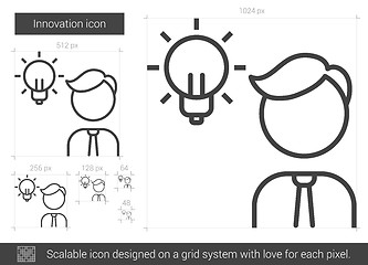 Image showing Innovation line icon.