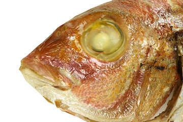 Image showing Grilled fish head