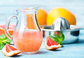 Image showing grapefruit and juice