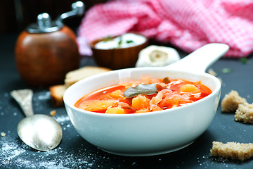 Image showing soup with beet