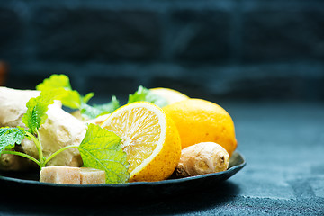 Image showing fresh ingredients for tea