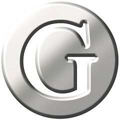 Image showing 3D Steel Letter G