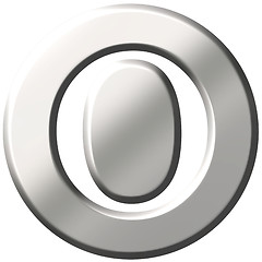 Image showing 3D Steel Letter O