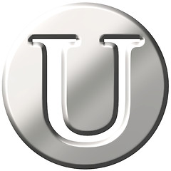 Image showing 3D Steel Letter U