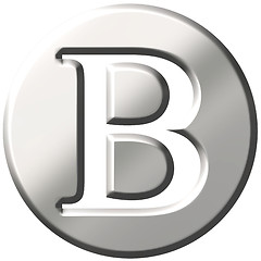 Image showing 3D Steel Letter B