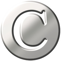 Image showing 3D Steel Letter C