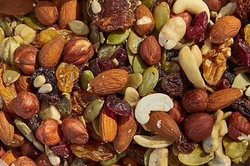 Image showing Mix of nuts and seeds