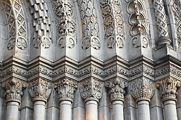 Image showing Decorated Church Columns