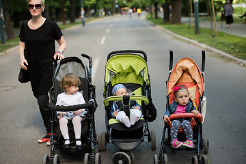 Image showing babies in the park