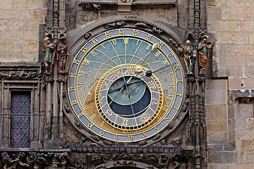 Image showing Old astronomical clock detail