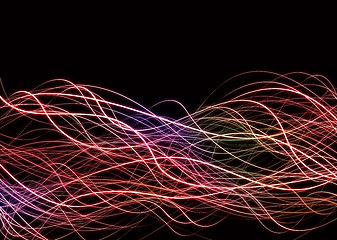 Image showing wave lines neon muddle