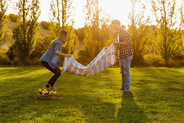 Image showing A lovely day for a picnic