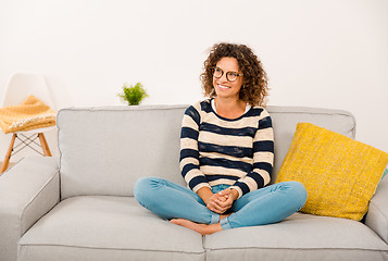 Image showing Beautiful woman at home