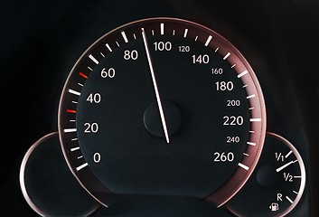 Image showing Speedometer of a car