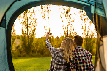 Image showing Camping mornings