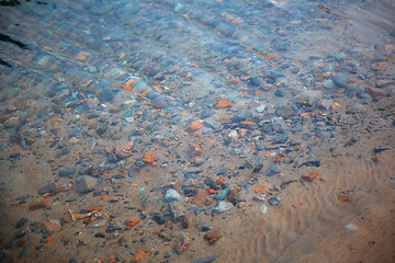 Image showing Underwater pebbles