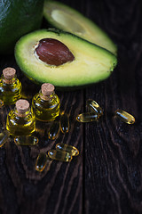 Image showing Oil of avocado and fish oil