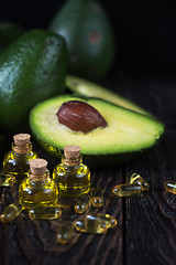 Image showing Oil of avocado and fish oil