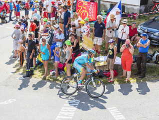 Image showing The Cyclist Lieuwe Westra  on Col du Glandon - Tour de France 20