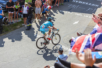 Image showing The Cyclist Dmitriy Gruzdev  on Col du Glandon - Tour de France 