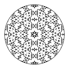 Image showing Mandala Black and White