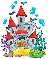 Image showing Underwater castle theme 1