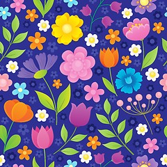 Image showing Stylized flowers seamless background 2