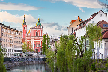 Image showing Romantic medieval Ljubljana, Slovenia, Europe.