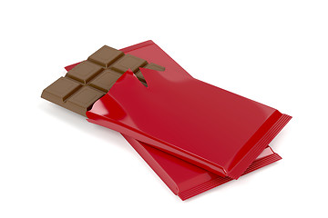 Image showing Two chocolate bars