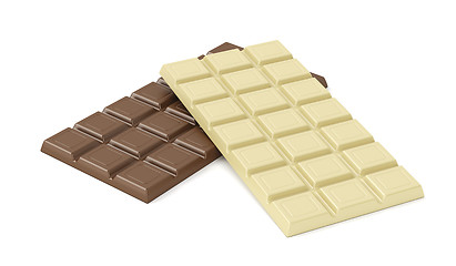 Image showing Two chocolate bars