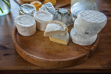 Image showing Set of different cheese