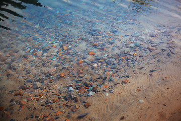 Image showing Underwater pebbles