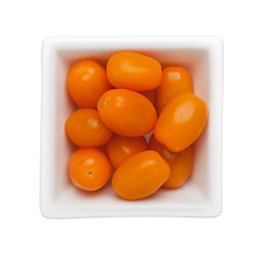 Image showing Orange colored cherry tomato