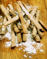 Image showing Freshly Baked Bread Sticks