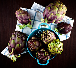 Image showing Perfect Raw Artichokes